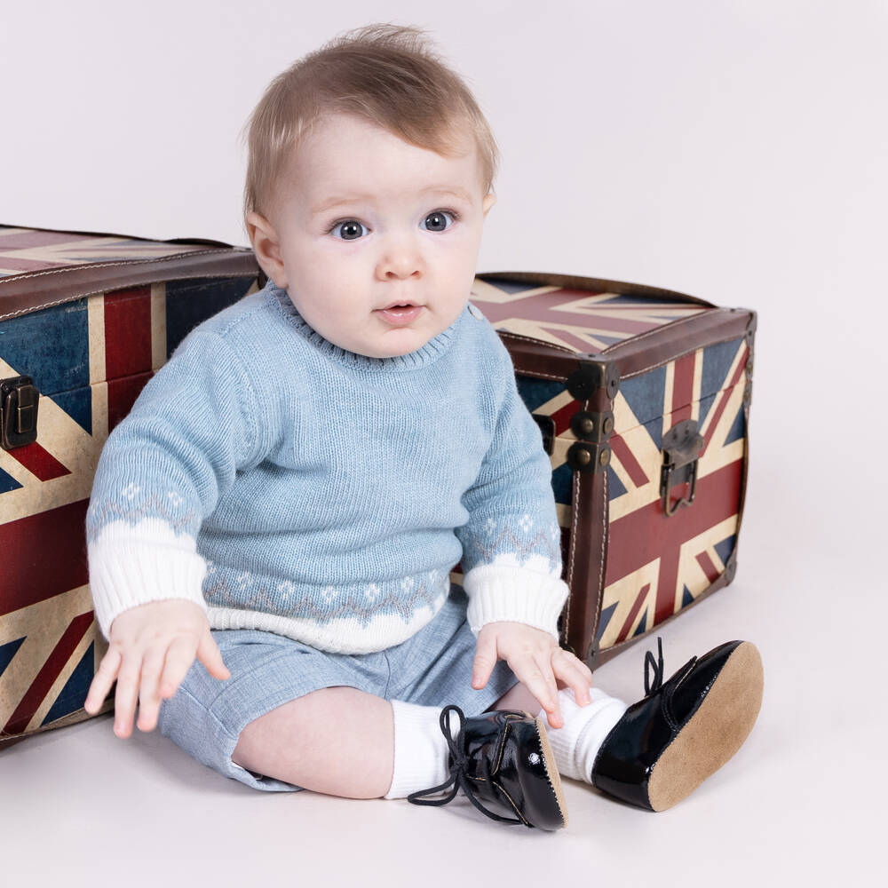 Early Days-Black Patent Leather Infant Shoes | Childrensalon Outlet