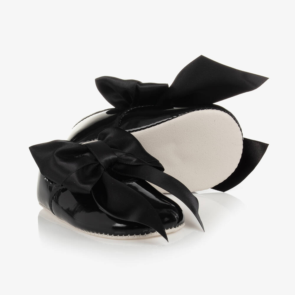 Early Days - Black Patent Pre-Walker Shoes | Childrensalon