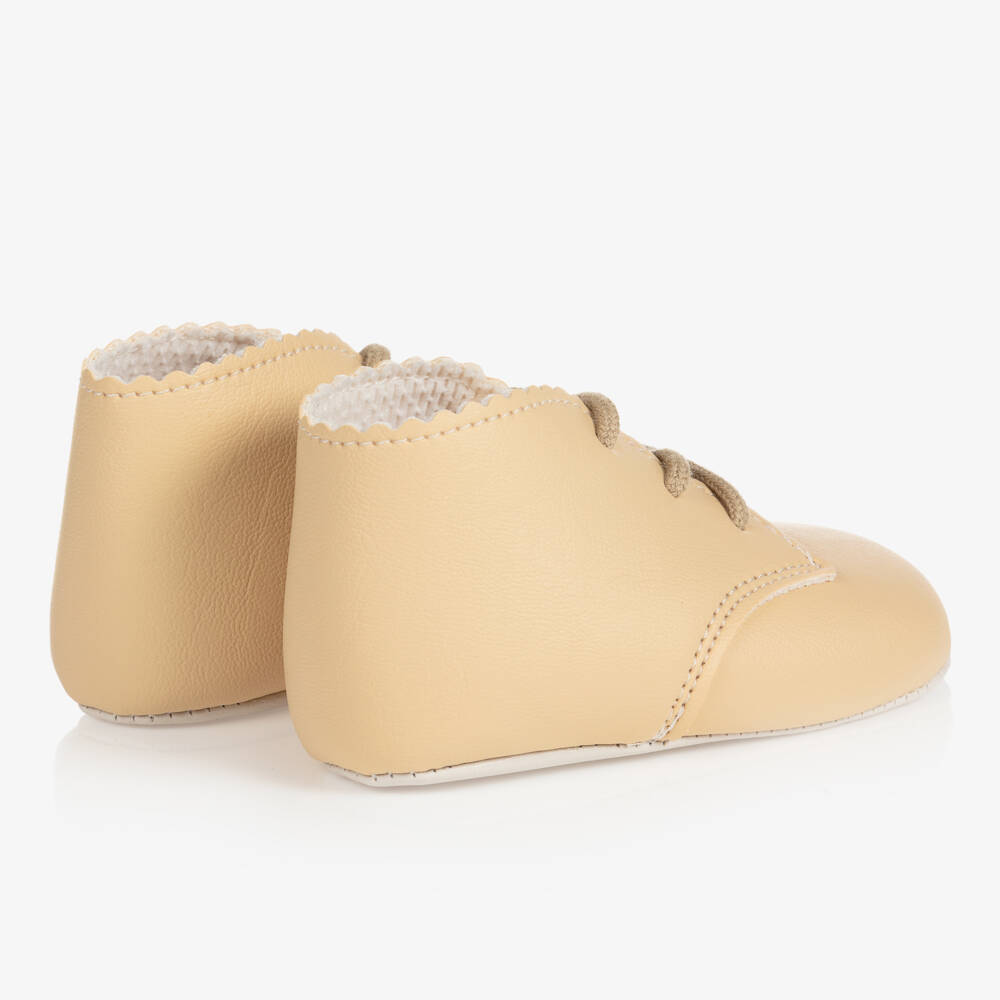 Early Days-حذاء بيج بأربطة للأولاد الرضع | Childrensalon Outlet