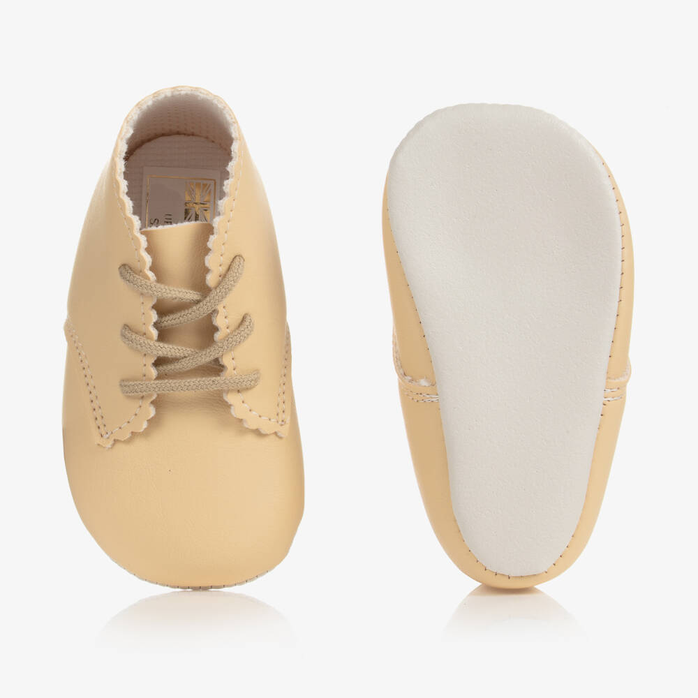 Early Days-حذاء بيج بأربطة للأولاد الرضع | Childrensalon Outlet