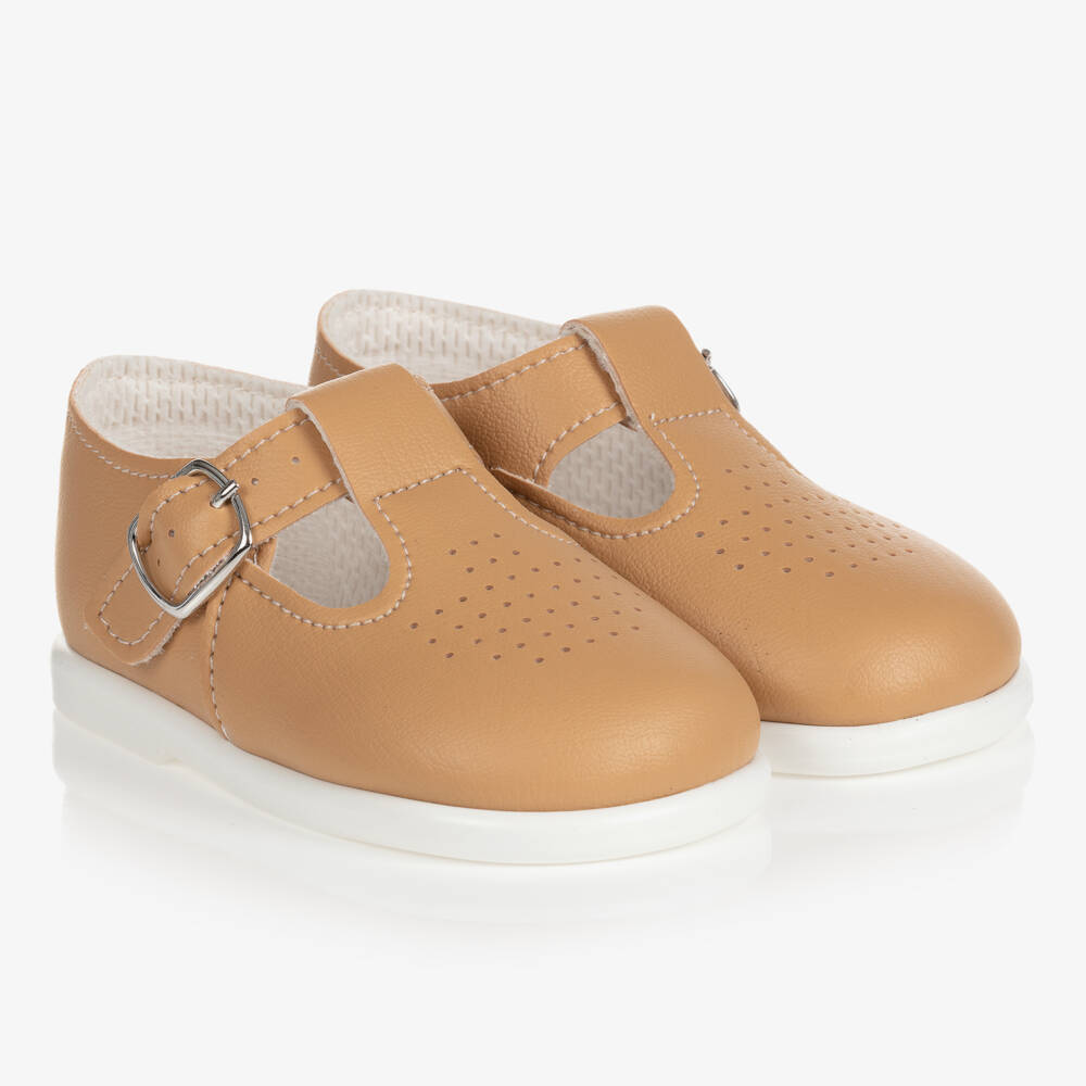 Early Days-Boys Camel T-Bar First Walkers | Childrensalon Outlet