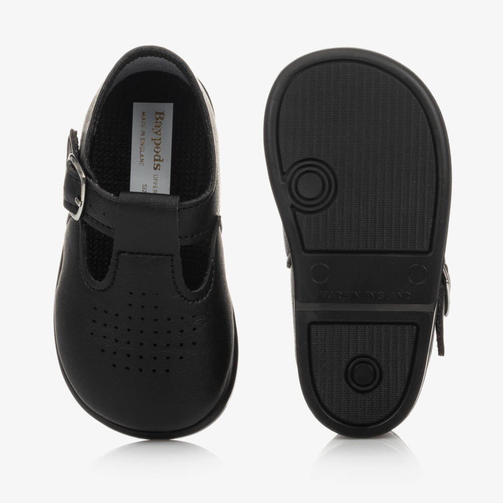 Early Days-Boys Classic Black T-Bar Shoes | Childrensalon Outlet