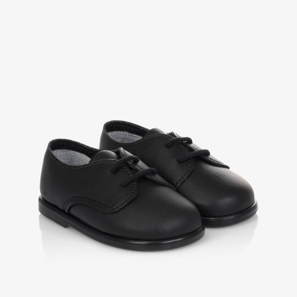 Early Days-Boys Classic Black Walker Shoes | Childrensalon Outlet