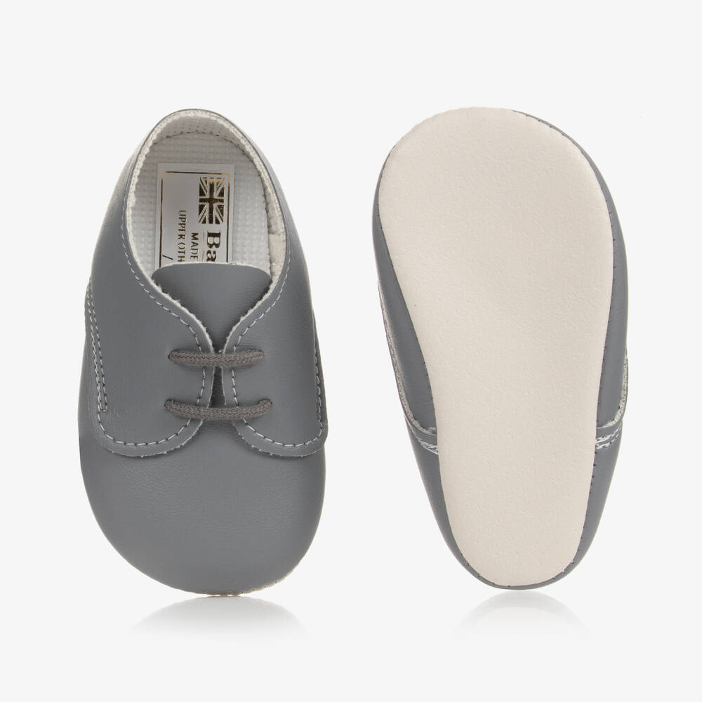 Early Days-Мягкие серые ботинки на шнуровке для мальчиков | Childrensalon Outlet