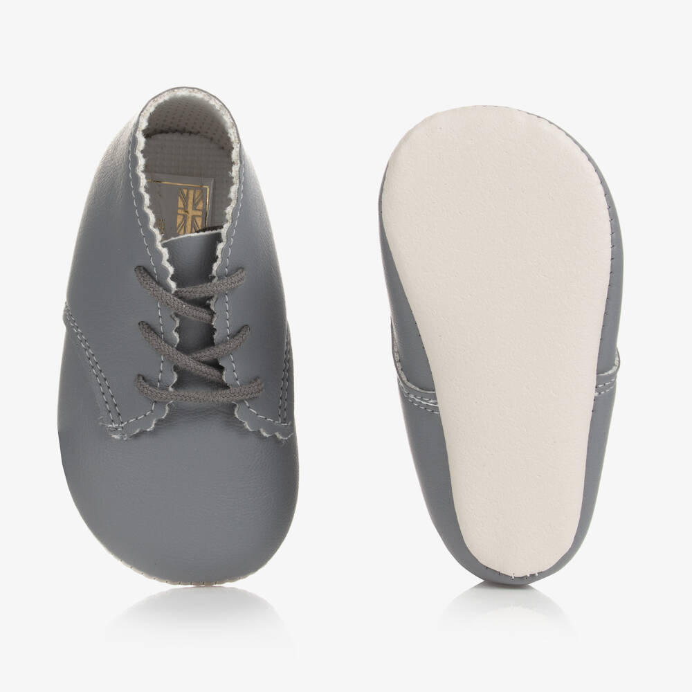 Early Days-حذاء أولى خطوات رمادي للأولاد بتصميم مموج | Childrensalon Outlet