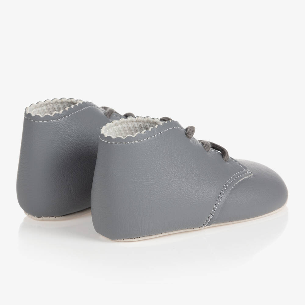 Early Days-حذاء أولى خطوات رمادي للأولاد بتصميم مموج | Childrensalon Outlet