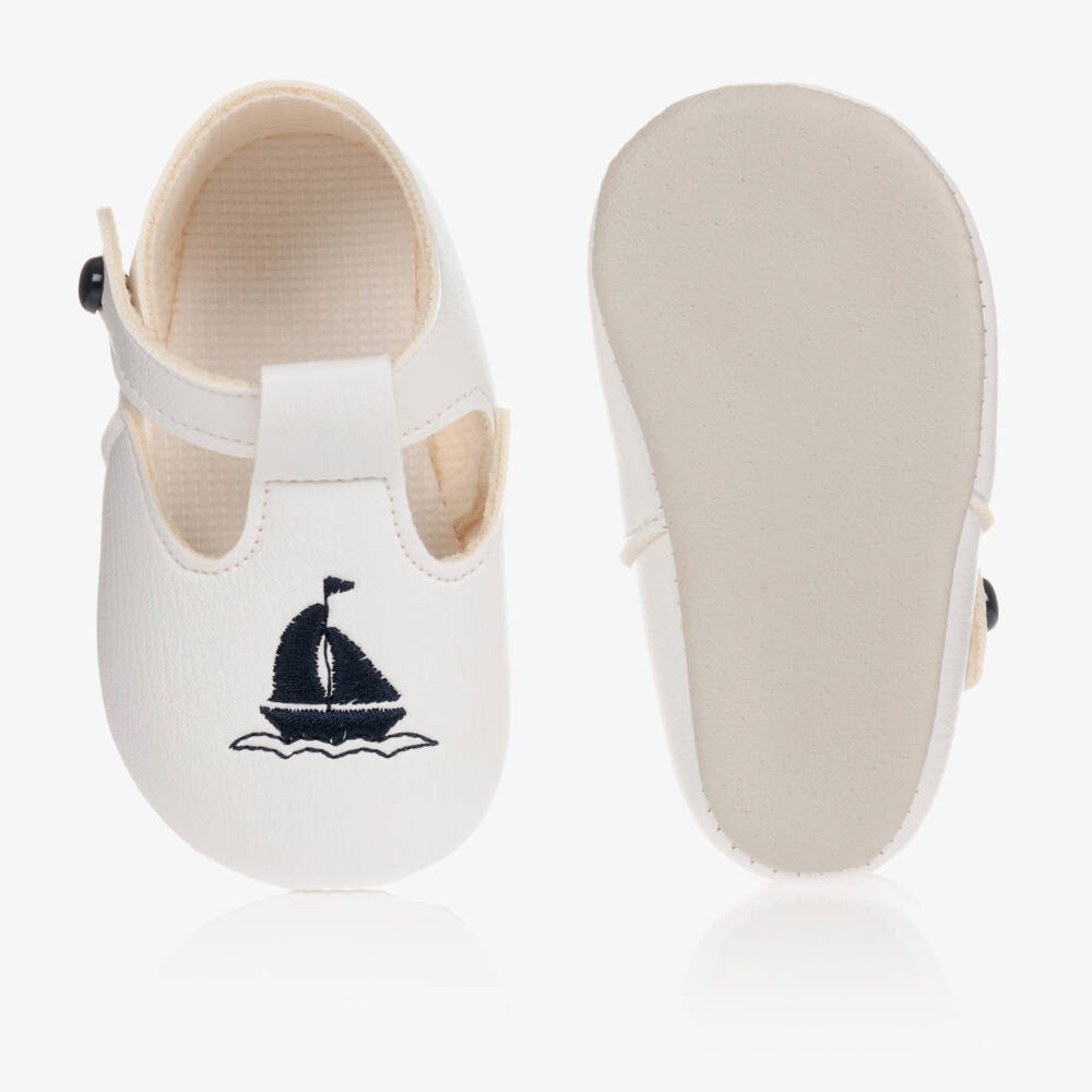 Early Days Baypods-Boys Ivory Button Pre-Walkers | Childrensalon Outlet