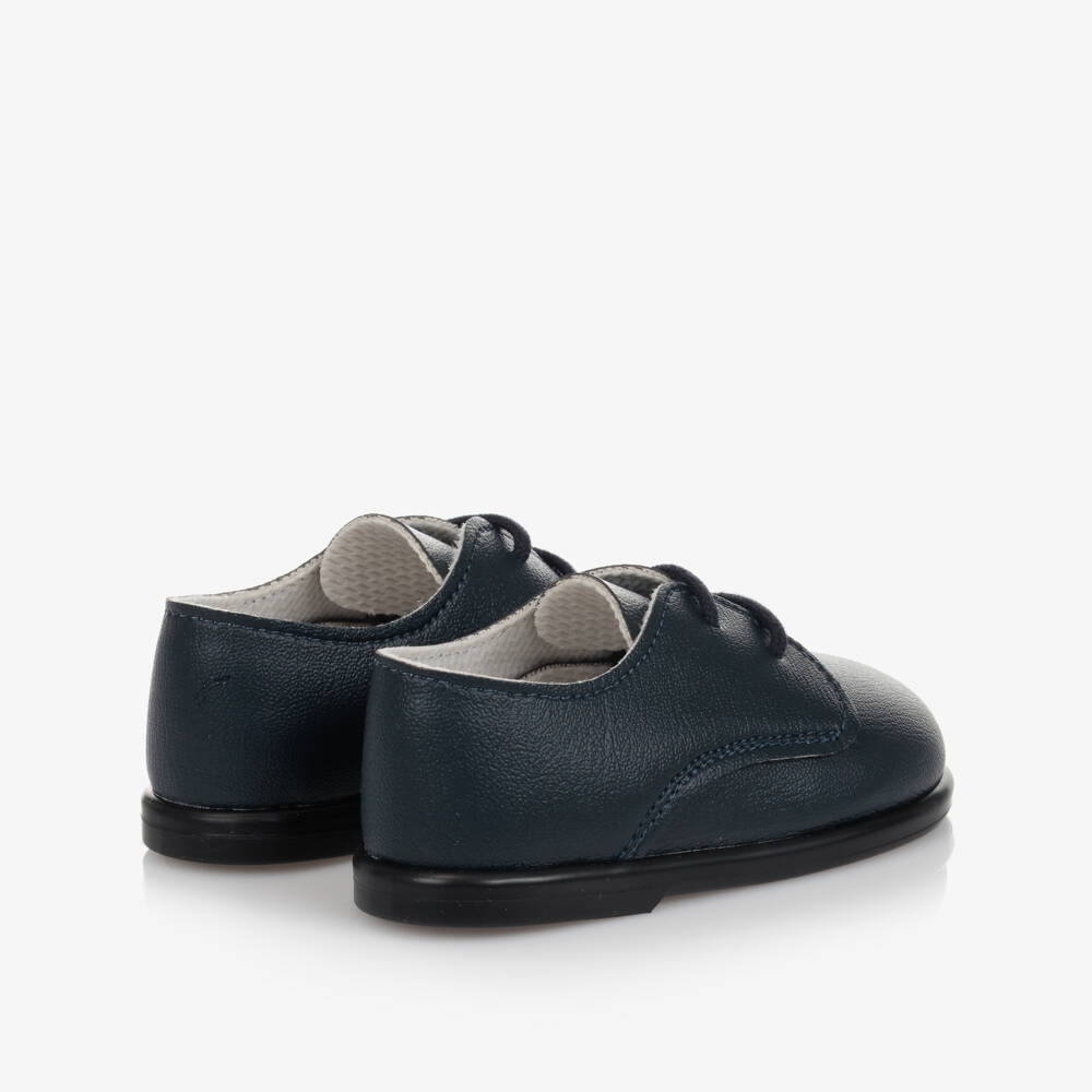 Early Days-Boys Navy Lace-Up Walker Shoes | Childrensalon Outlet