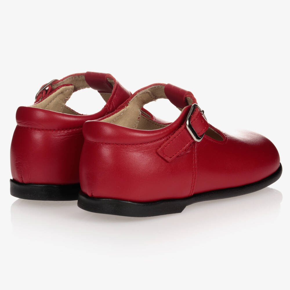 Early Days-Boys Red Leather First Walkers | Childrensalon Outlet
