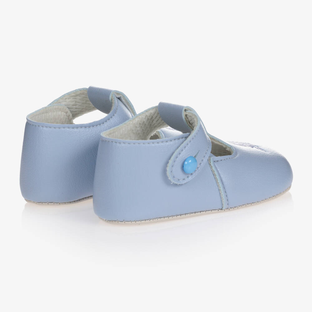 Early Days Baypods-Boys Soft Blue Buttoned Pre-Walkers | Childrensalon Outlet