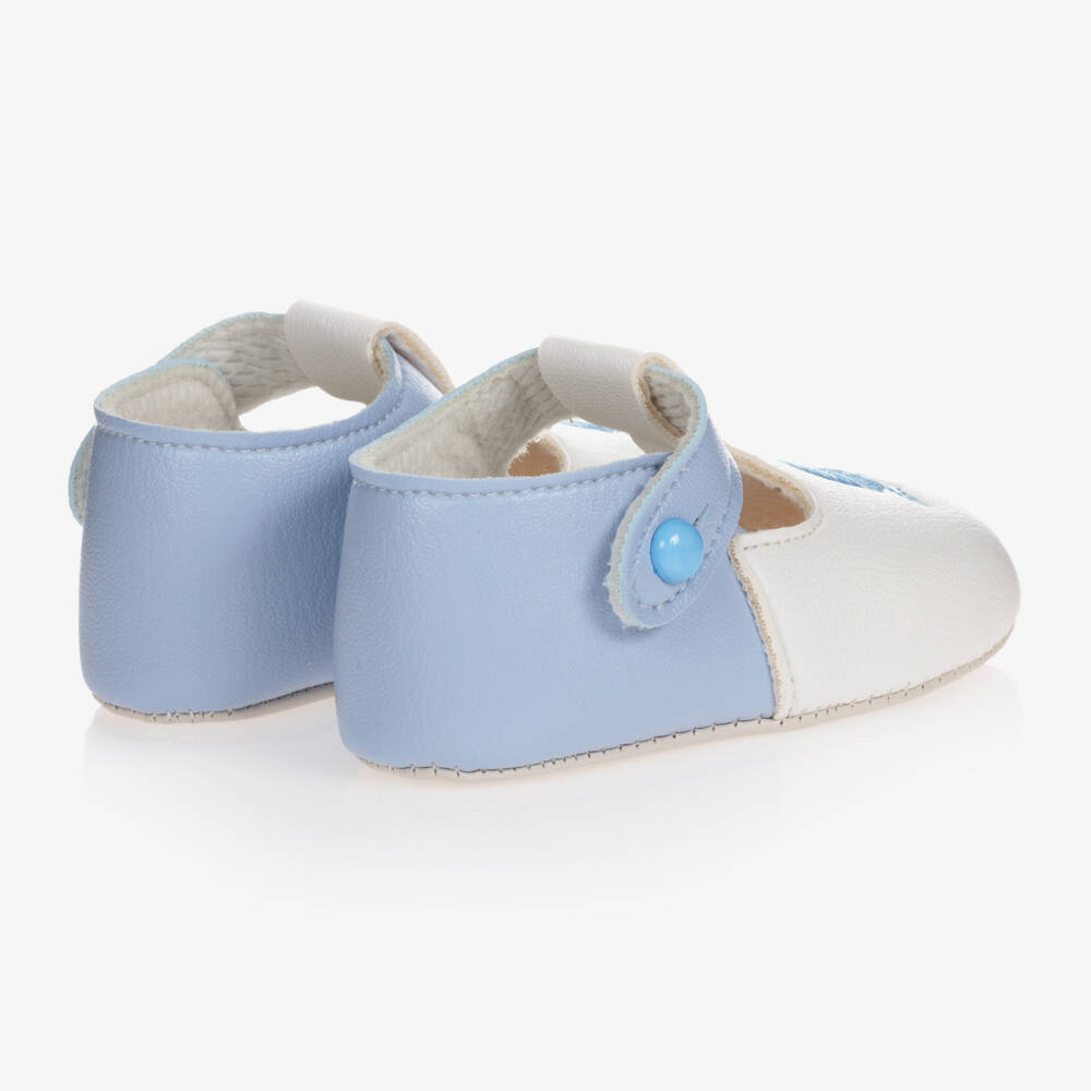Early Days Baypods-Boys Soft Blue First Step Shoes | Childrensalon Outlet