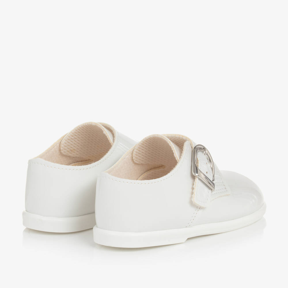 Early Days-Boys White Patent Walker Shoes | Childrensalon Outlet