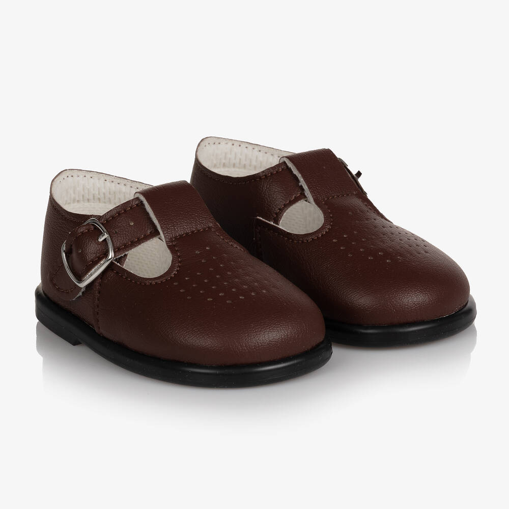 Early Days - Brown First Walker Shoes | Childrensalon