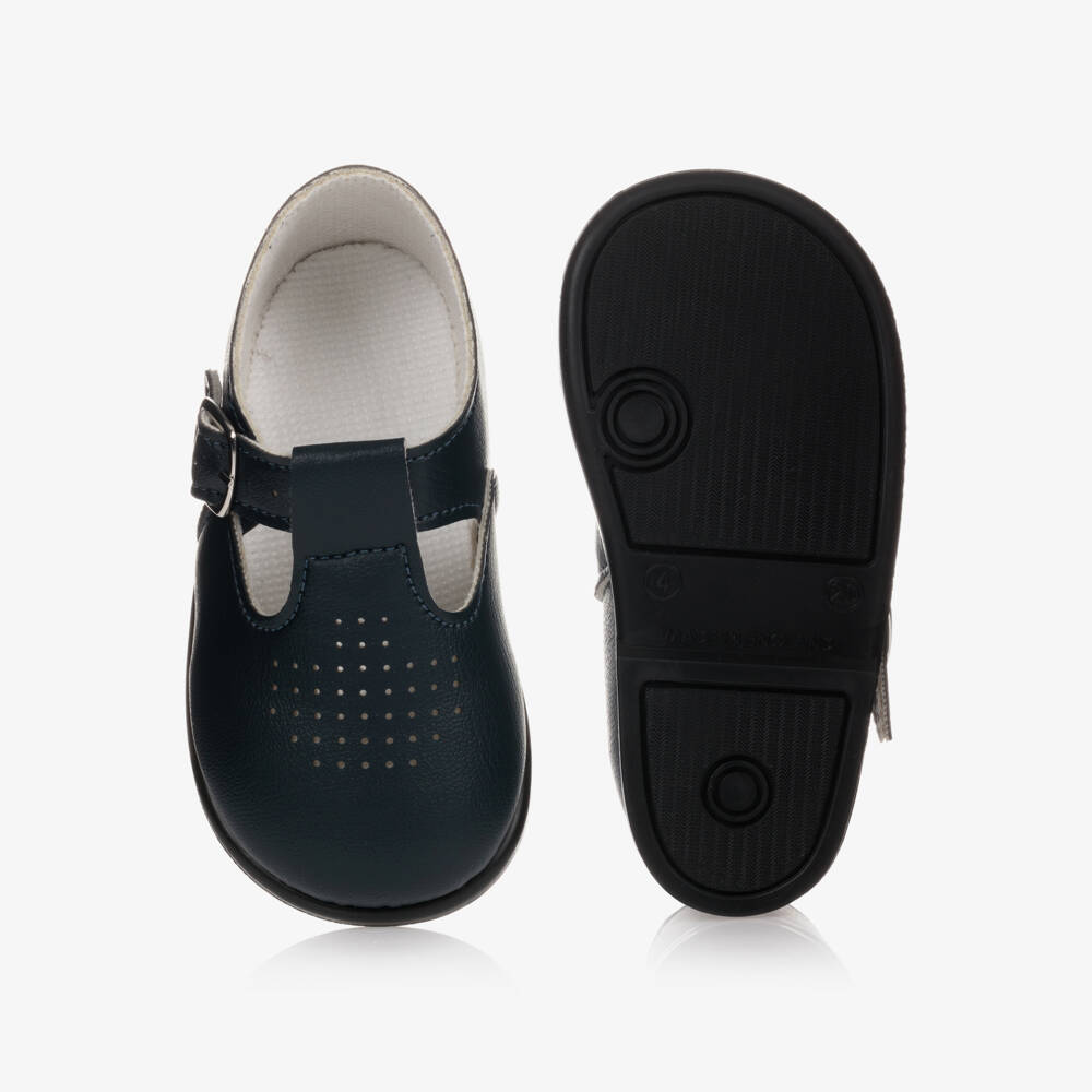 Early Days-Classic Navy Baby Walker Shoes | Childrensalon Outlet