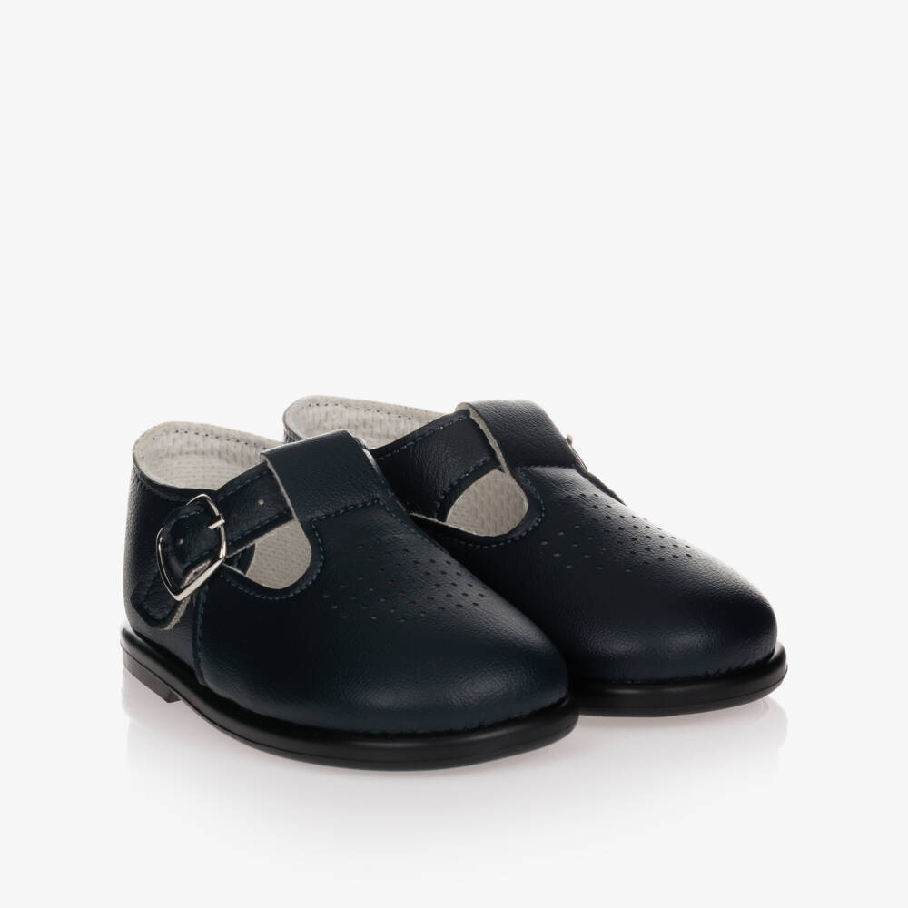 Early Days-Classic Navy Baby Walker Shoes | Childrensalon Outlet