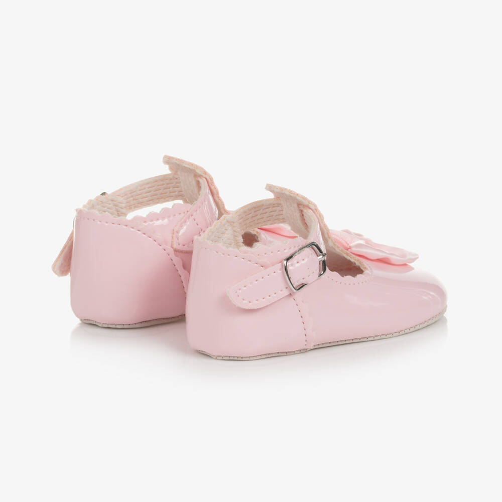 Early Days-Girls Glossy Pink Pre-Walkers | Childrensalon Outlet