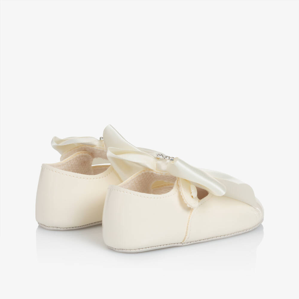 Early Days-Girls Ivory Patent Pre-Walker Shoes | Childrensalon Outlet