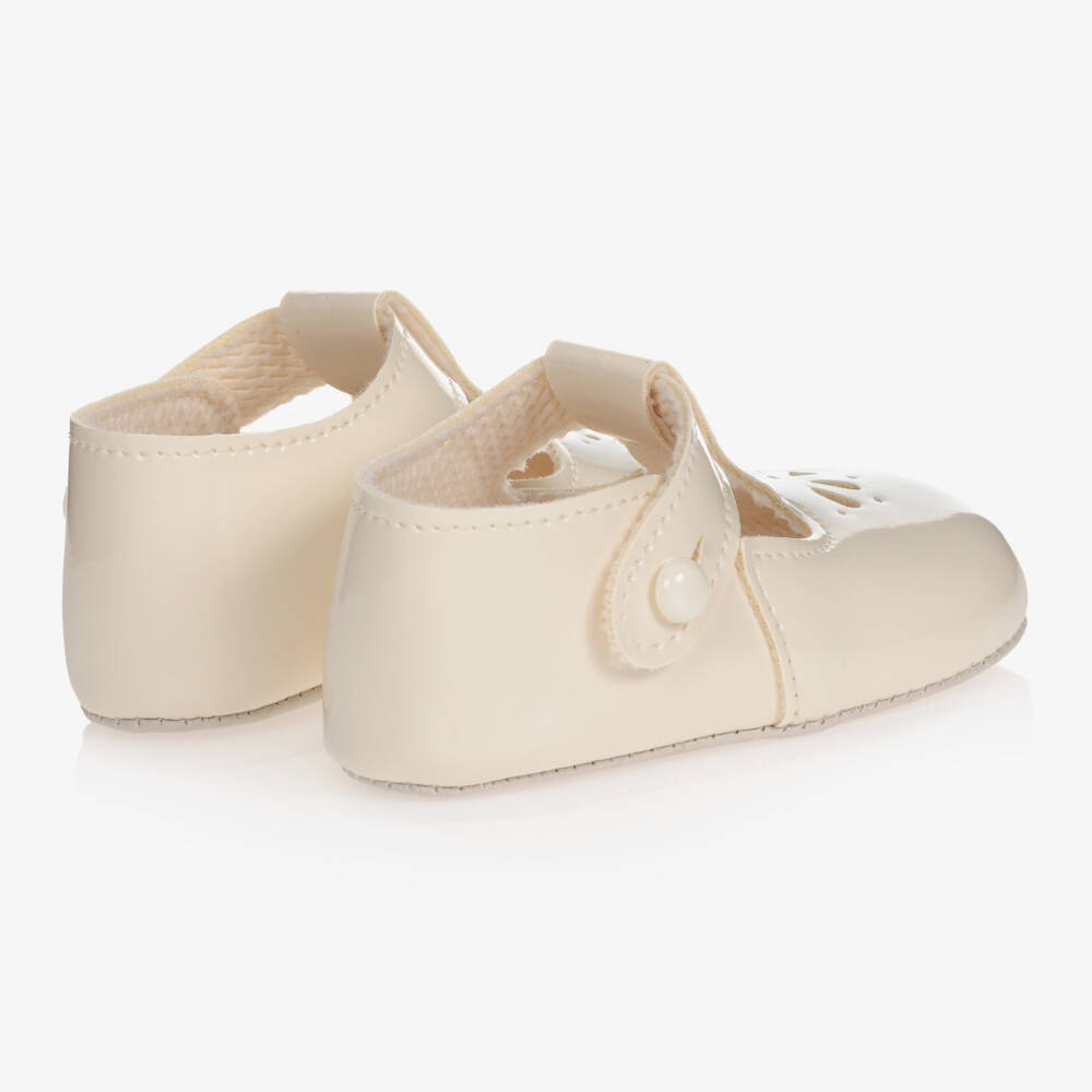 Early Days Baypods-Girls Ivory Patent Pre-Walker Shoes | Childrensalon Outlet