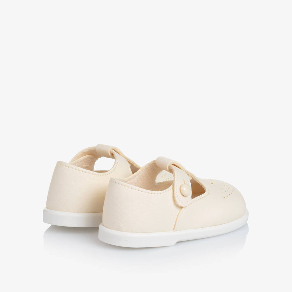 Early Days-Girls Ivory T-bar Pre-Walkers | Childrensalon Outlet