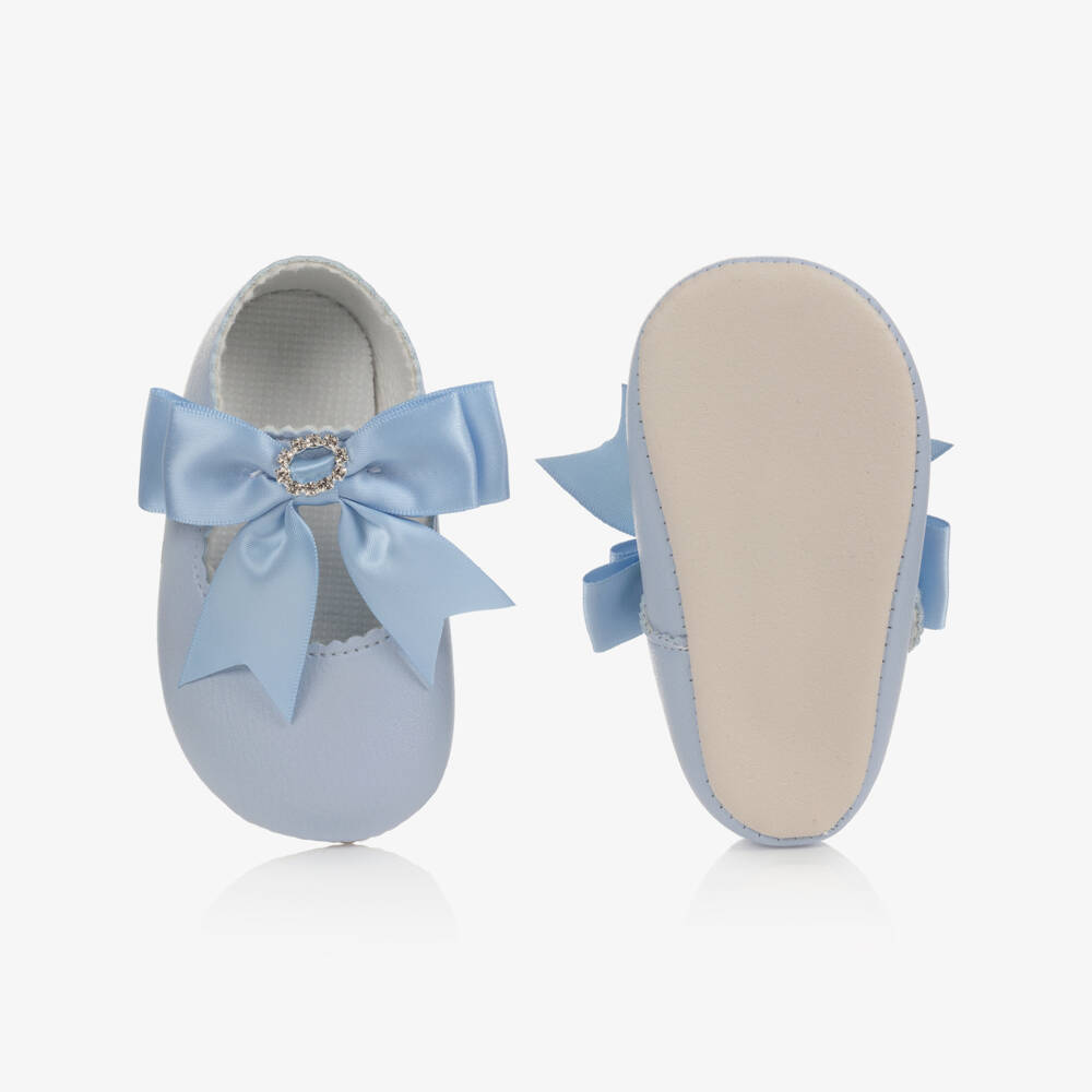 Early Days-Girls Pale Blue Pre-Walker Shoes | Childrensalon Outlet