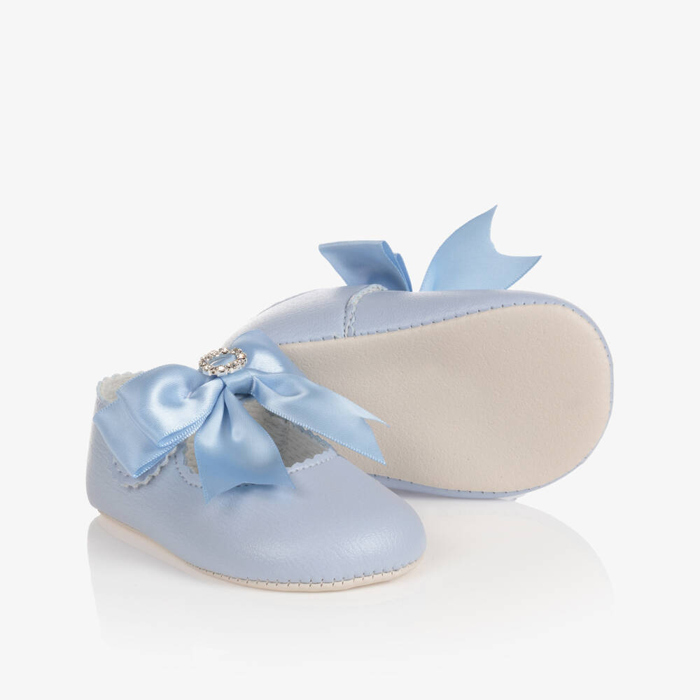 Early Days-Girls Pale Blue Pre-Walker Shoes | Childrensalon Outlet