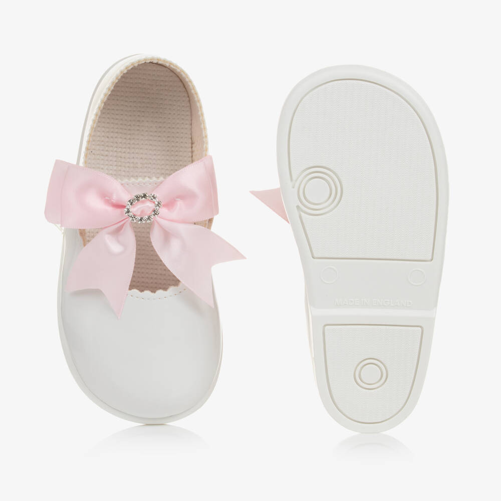 Early Days-Girls Patent White Walker Shoes | Childrensalon Outlet
