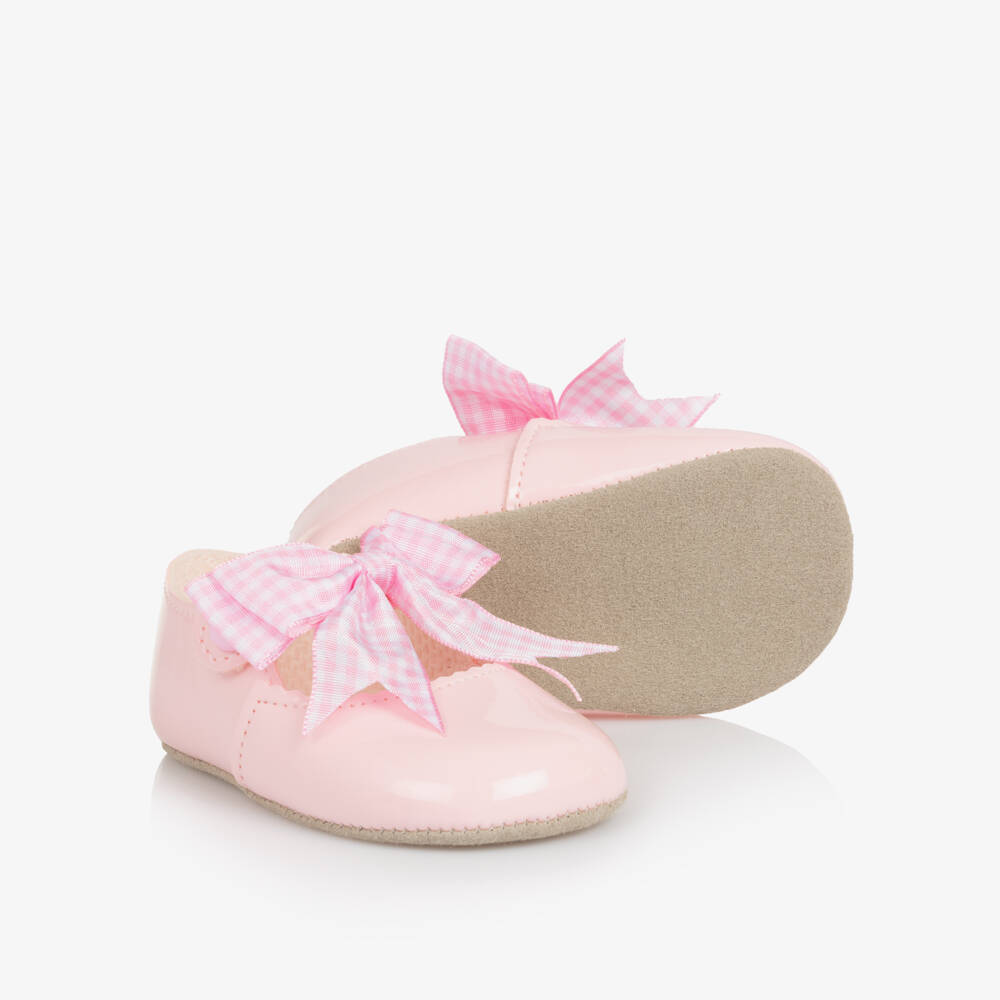 Early Days-Girls Pink Bow Pre-Walker Shoes | Childrensalon Outlet