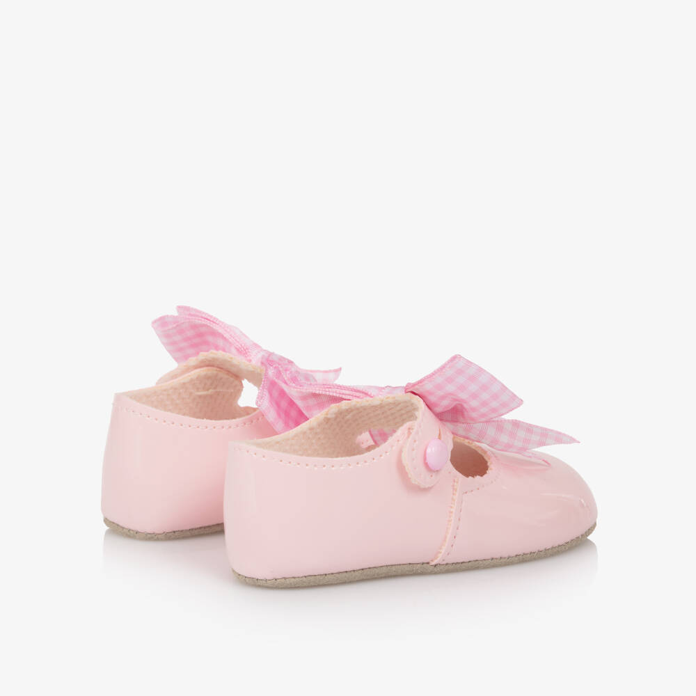 Early Days-Girls Pink Bow Pre-Walker Shoes | Childrensalon Outlet