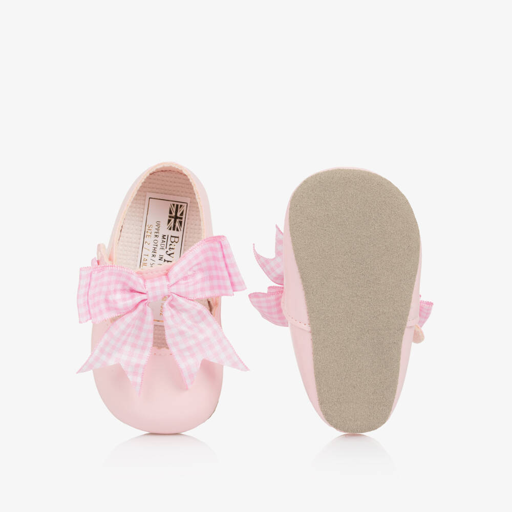 Early Days-Girls Pink Bow Pre-Walker Shoes | Childrensalon Outlet