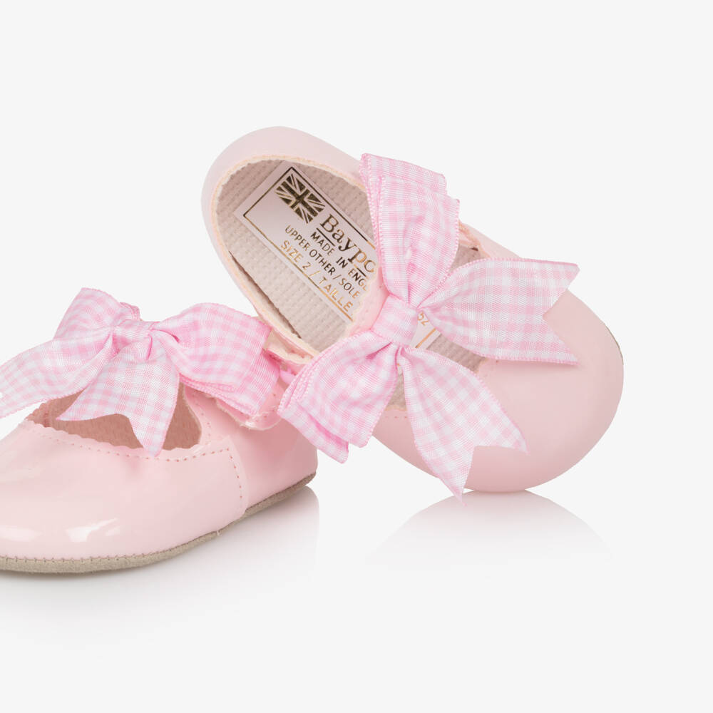 Early Days-Girls Pink Bow Pre-Walker Shoes | Childrensalon Outlet