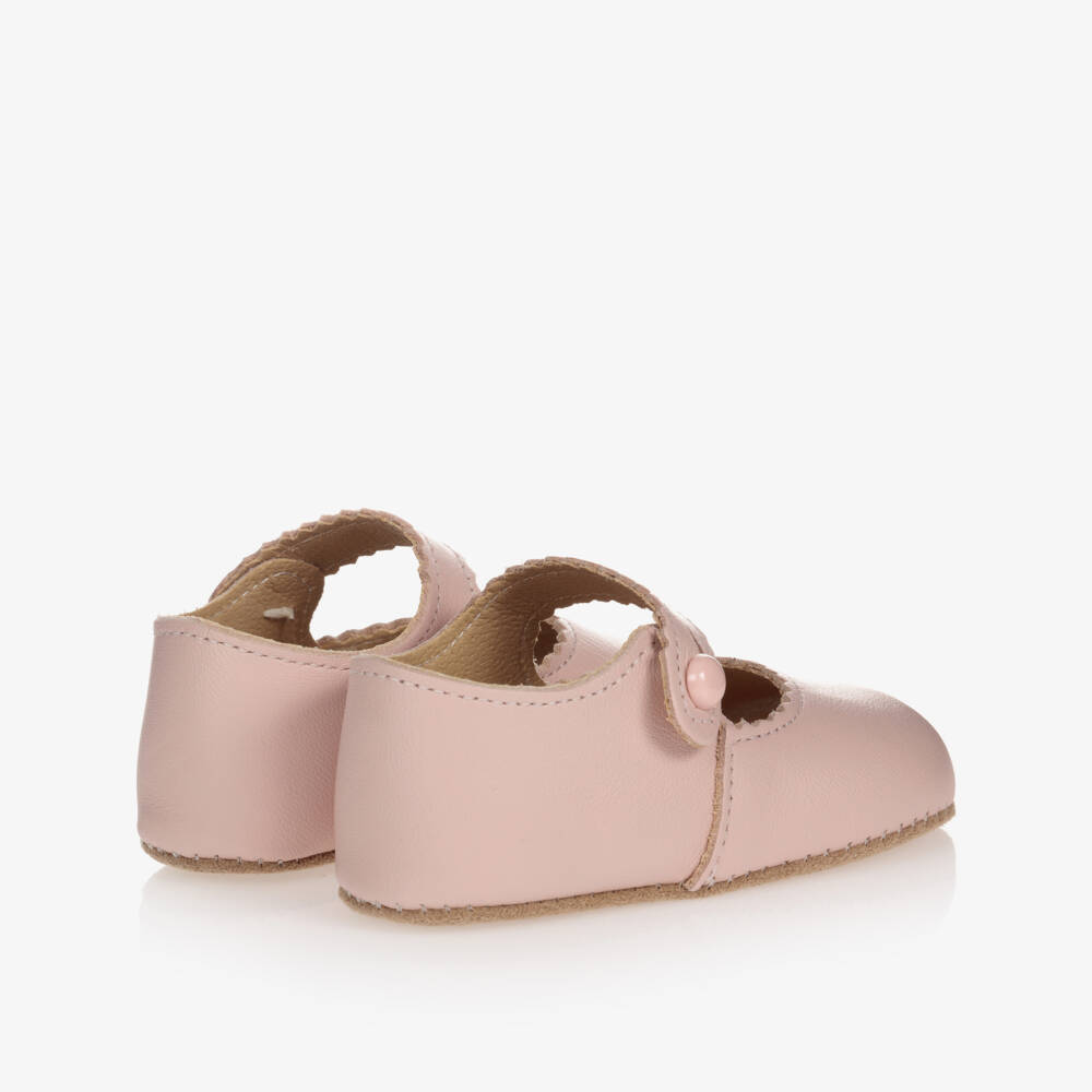 Early Days-Girls Pink Leather Pre-Walker Flats | Childrensalon Outlet