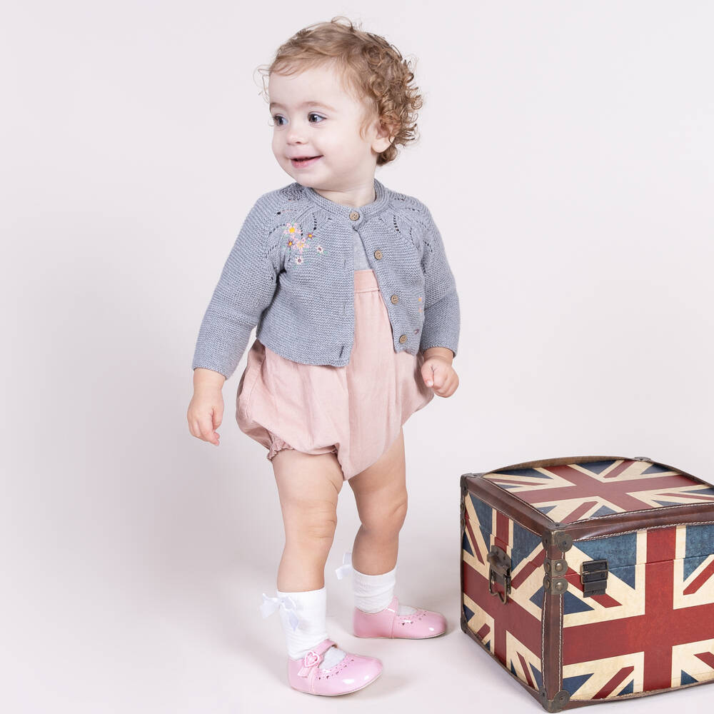 Early Days-حذاء أطفال وردي لامع للبنات | Childrensalon Outlet