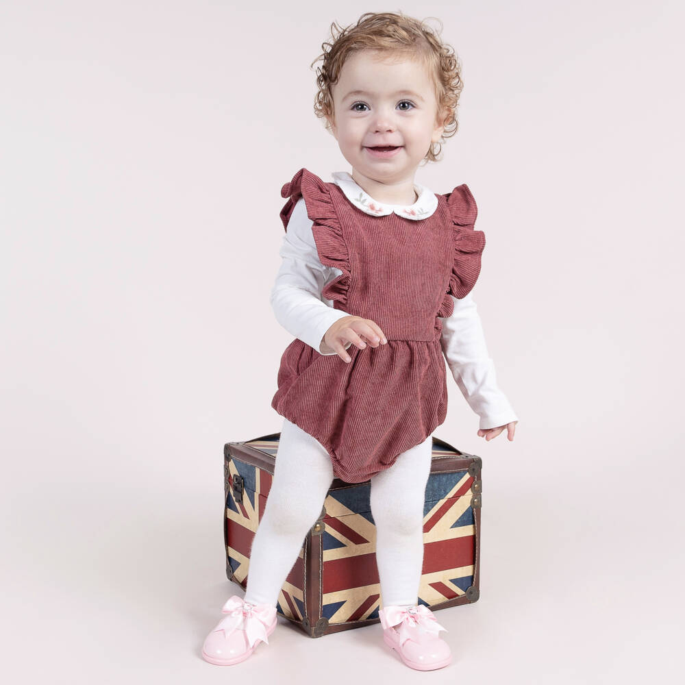 Early Days-حذاء وردي لامع للبنات مع فيونكة | Childrensalon Outlet