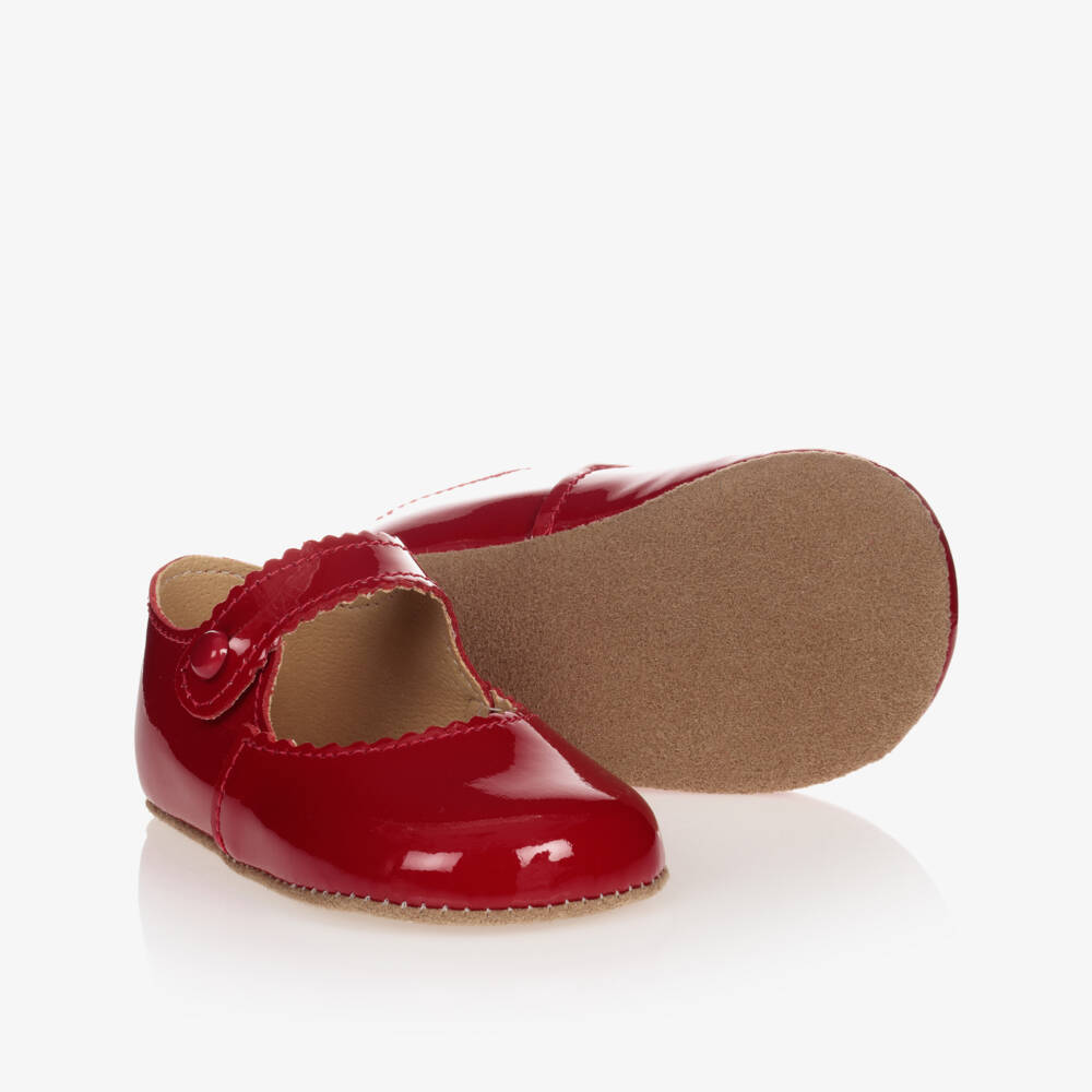 Early Days-Girls Red Leather First Shoes | Childrensalon Outlet