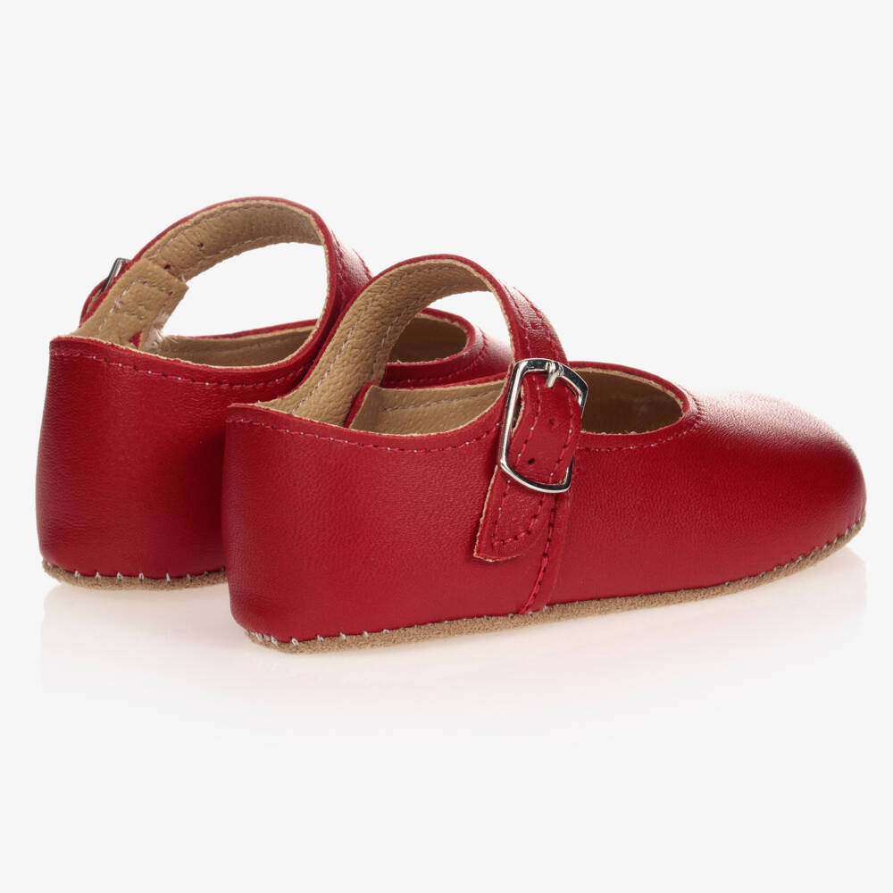 Early Days-أول خطوات جلدية قرمزية للبنات | Childrensalon Outlet