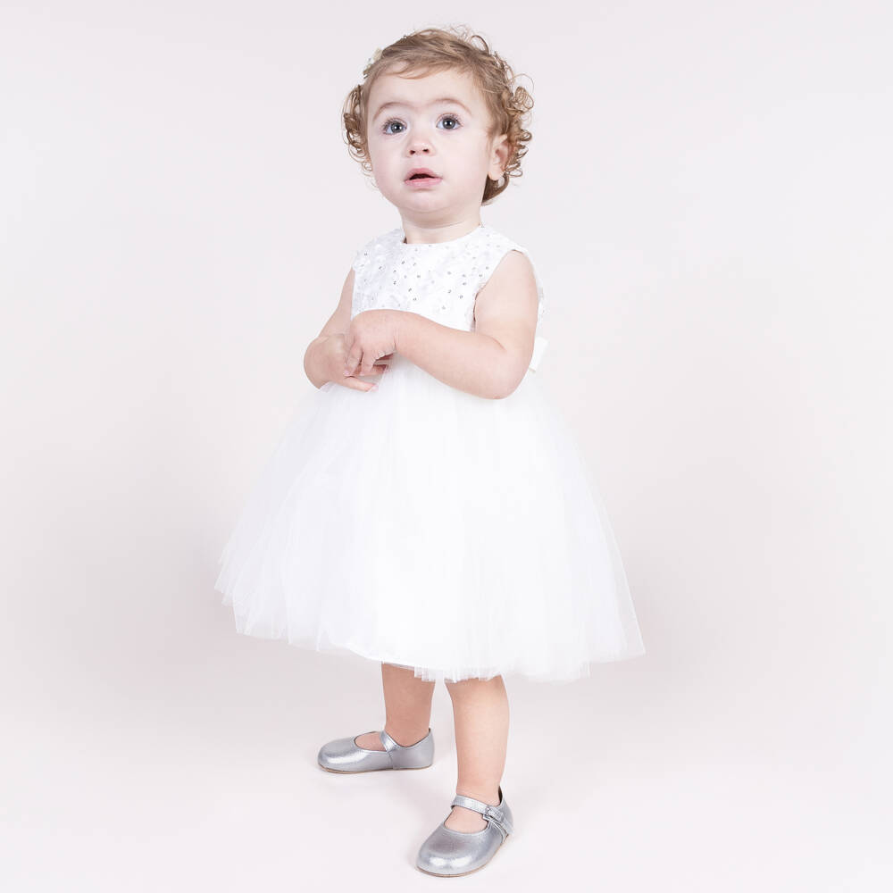 Early Days-Girls Silver Leather Infant Walkers | Childrensalon Outlet