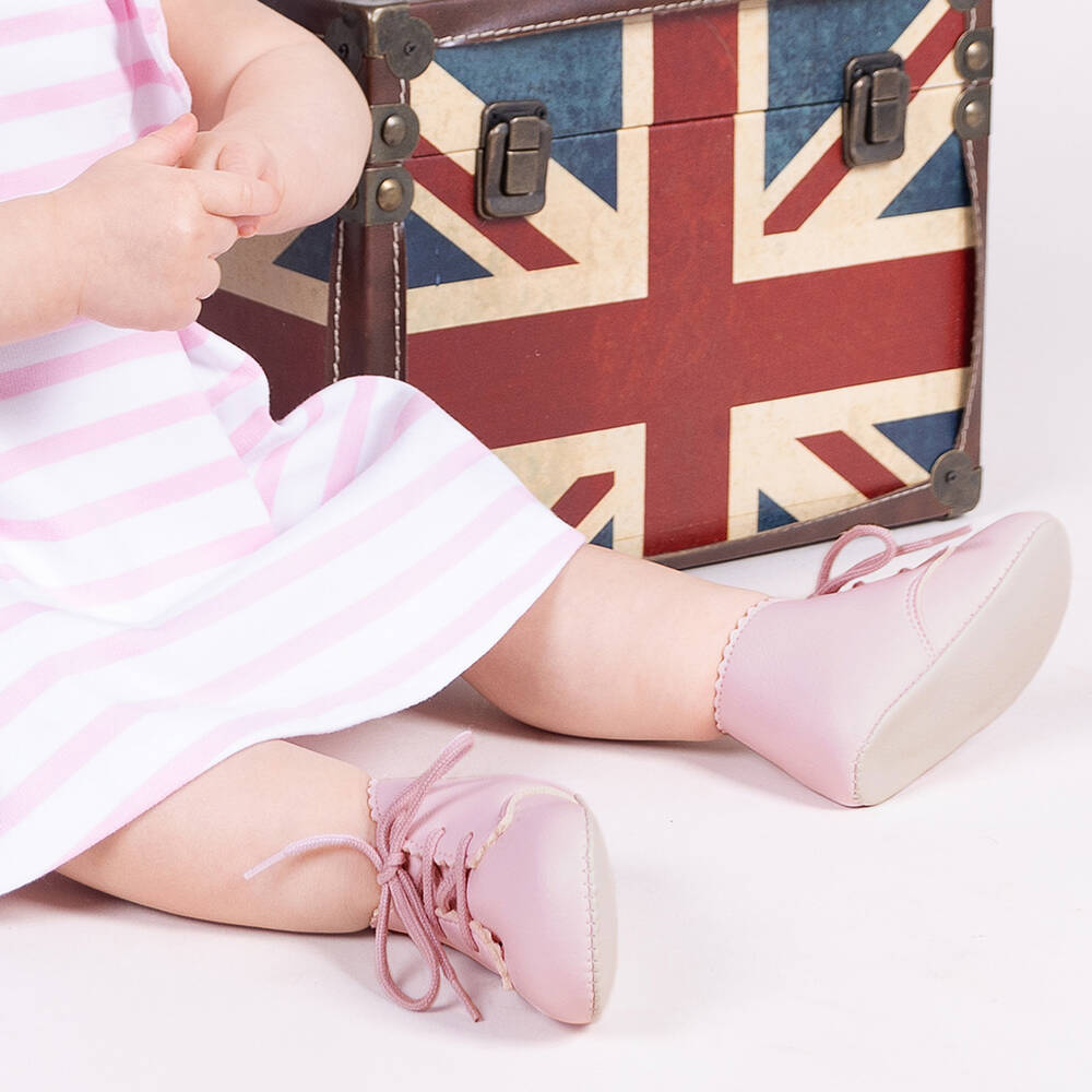 Early Days-حذاء خطوات أولى ناعم وردي للبنات | Childrensalon Outlet