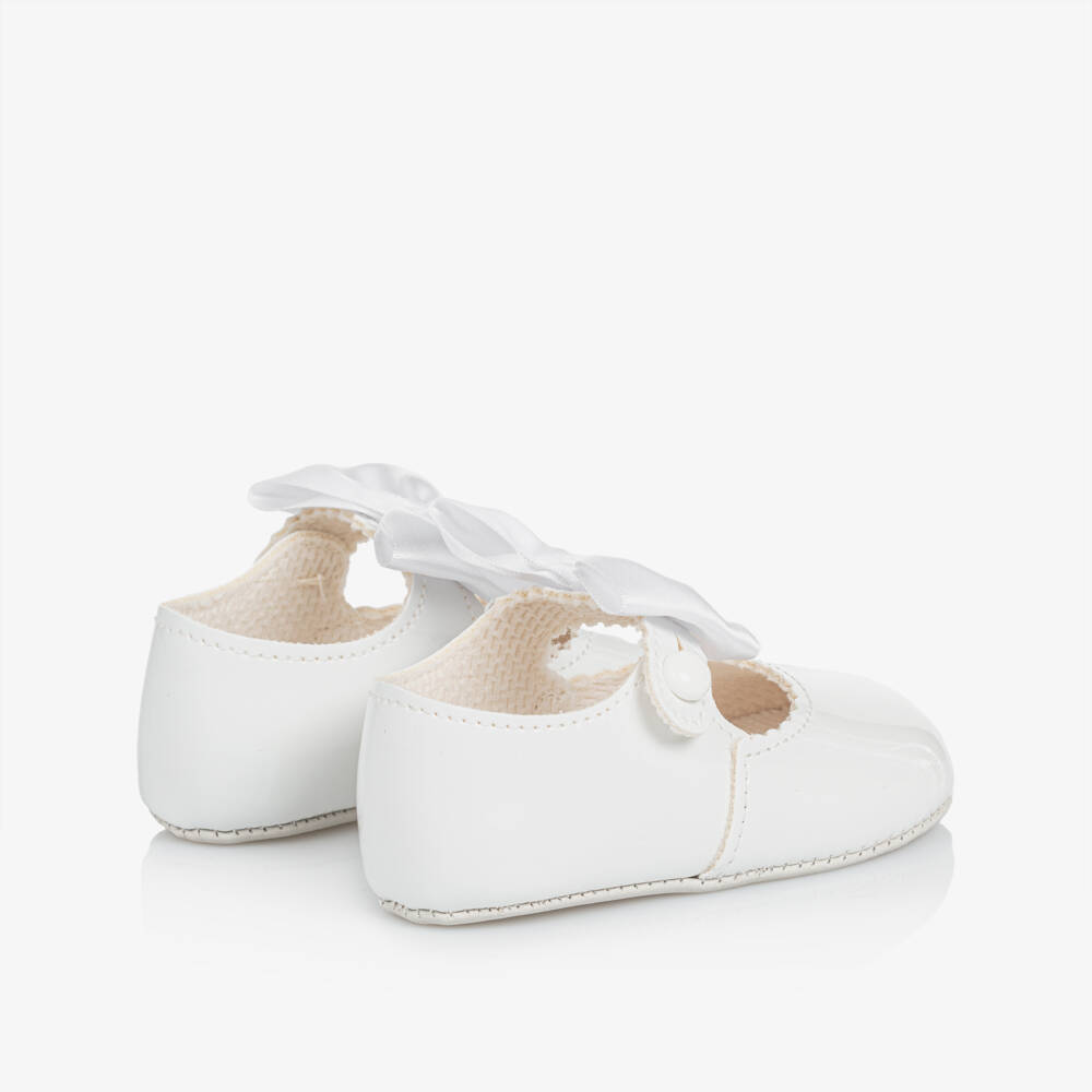Early Days-Girls White Bow Pre-Walker Shoes | Childrensalon Outlet