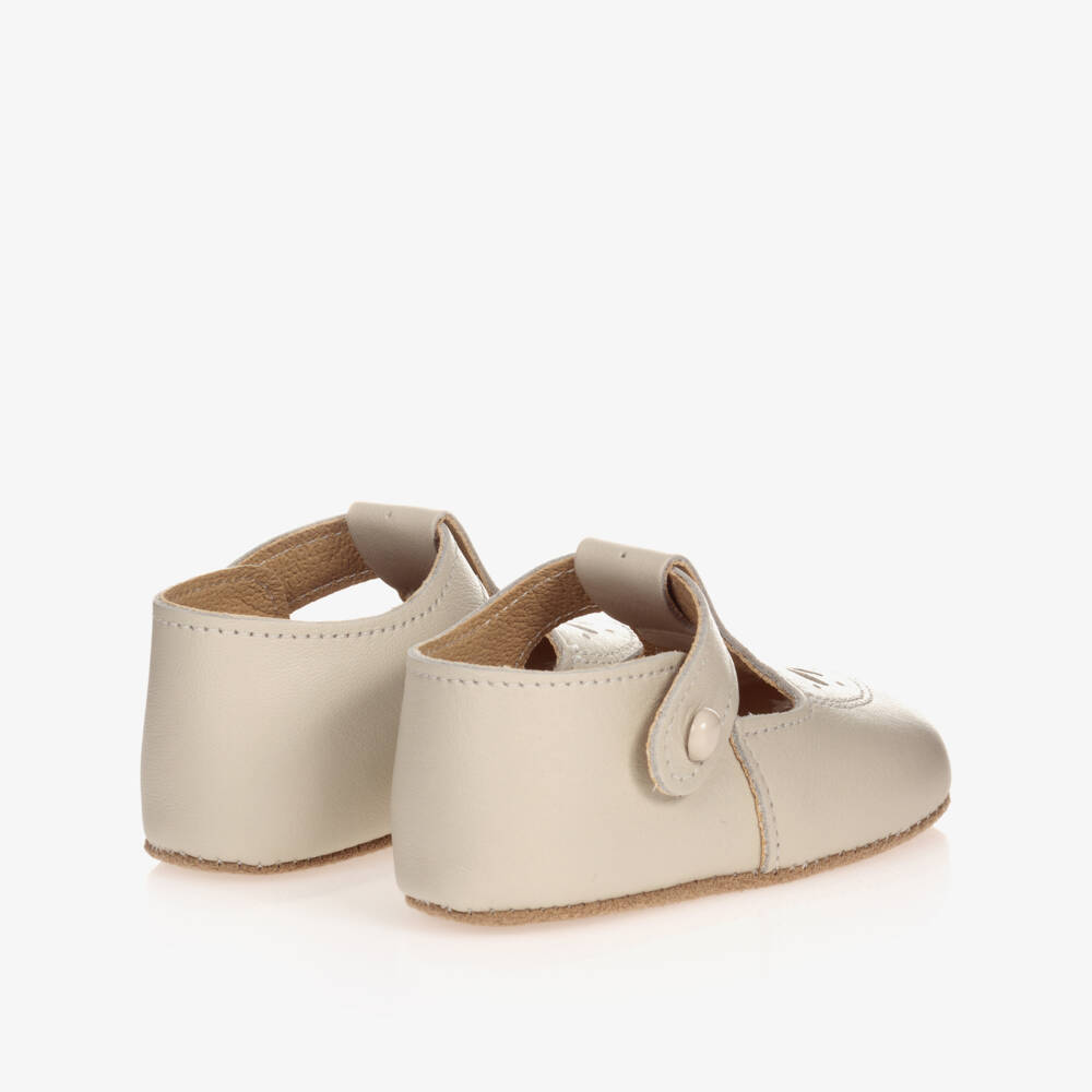 Early Days-Ivory Leather Baby Pre-Walker Shoes | Childrensalon Outlet