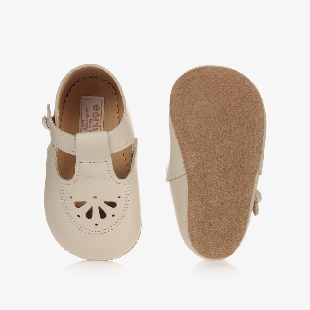 Early Days-Ivory Leather Baby Pre-Walker Shoes | Childrensalon Outlet