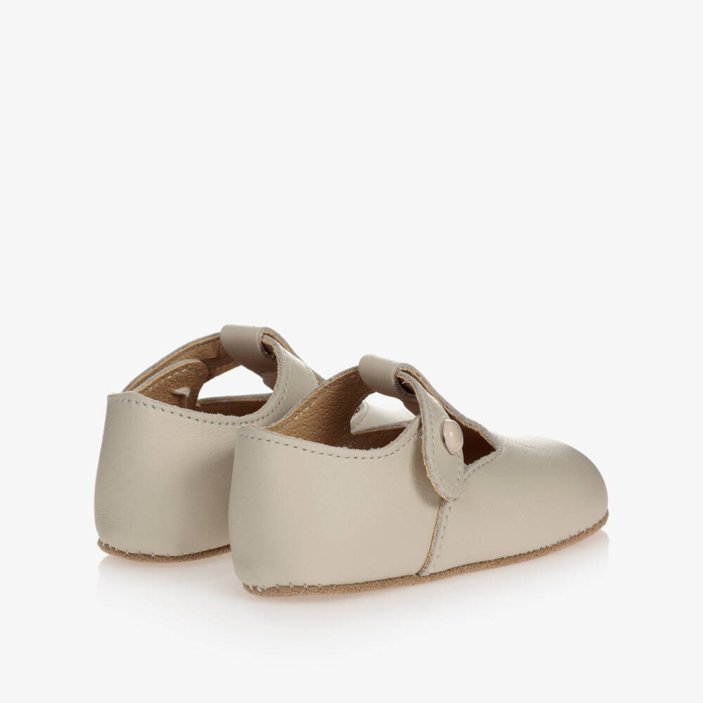 Early Days-Ivory Leather Pre-Walker Bar Shoes | Childrensalon Outlet