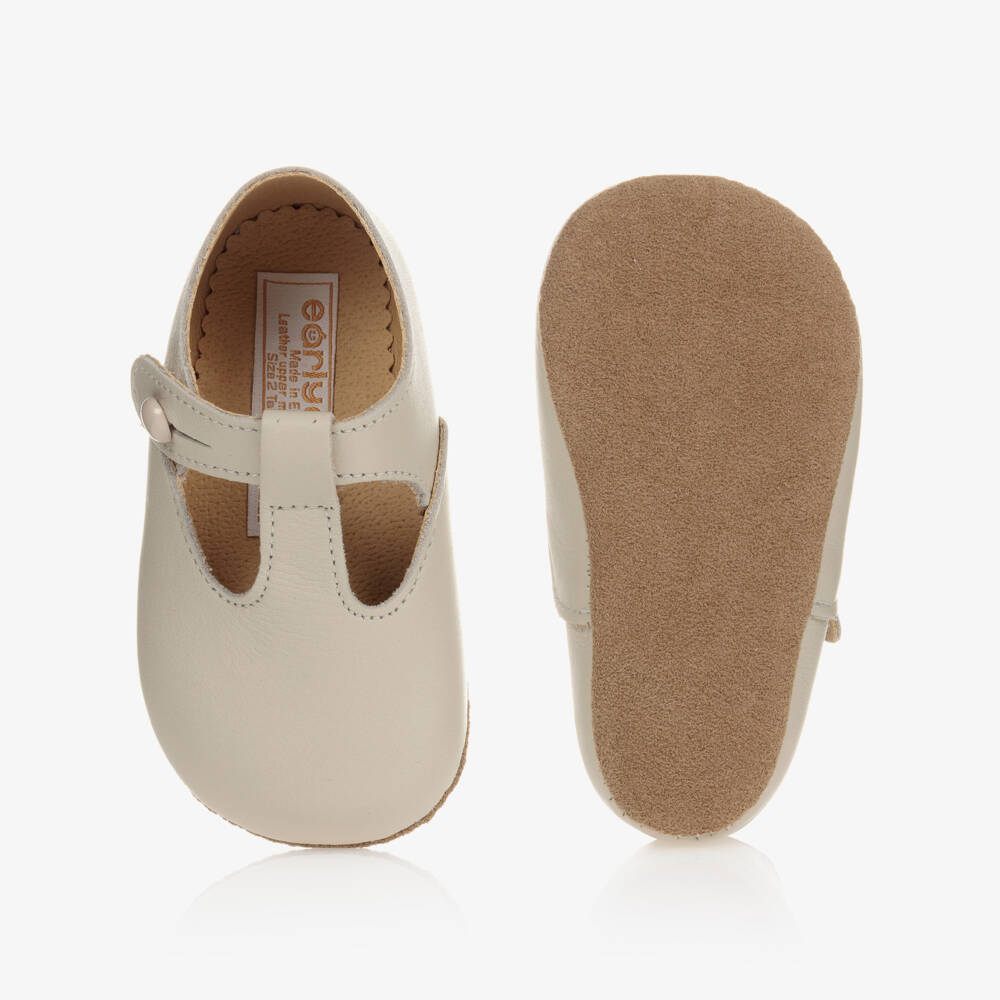 Early Days-Ivory Leather Pre-Walker Bar Shoes | Childrensalon Outlet