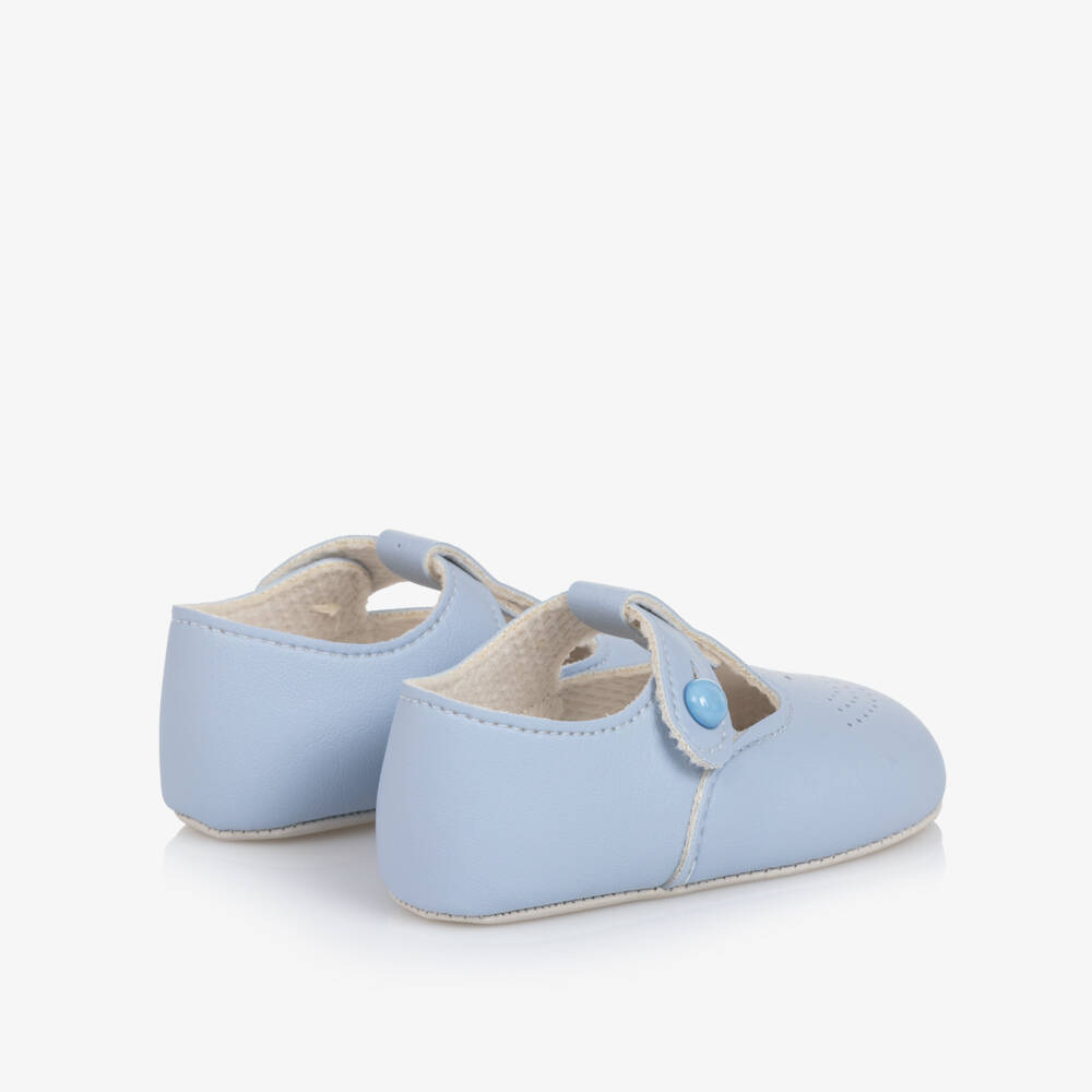 Early Days-Pale Blue T-Bar Pre-Walker Shoes | Childrensalon Outlet