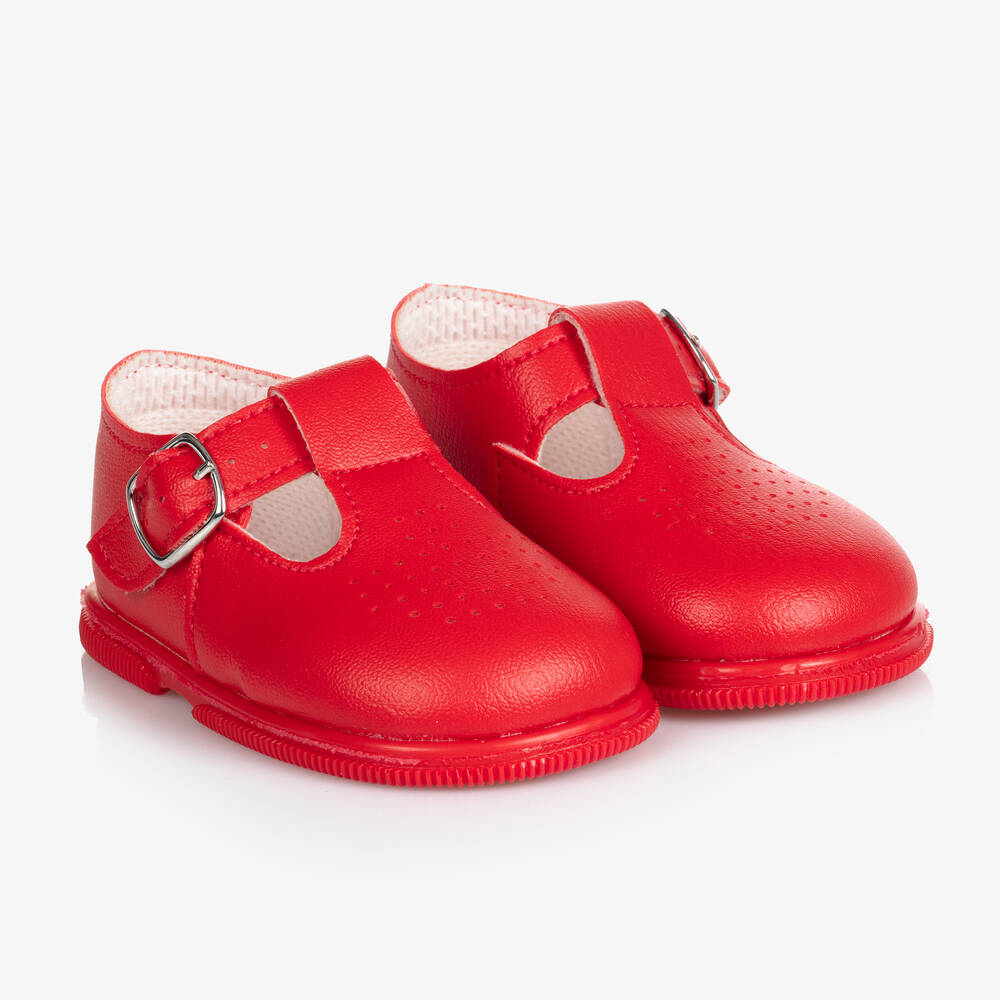 Early Days - Red First Walker Shoes | Childrensalon