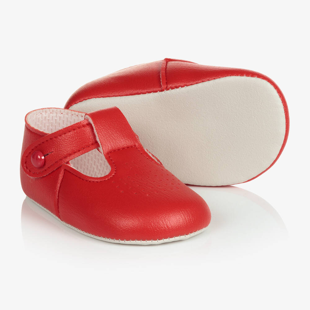 Early Days - Red Pre-Walker Baby Shoes | Childrensalon