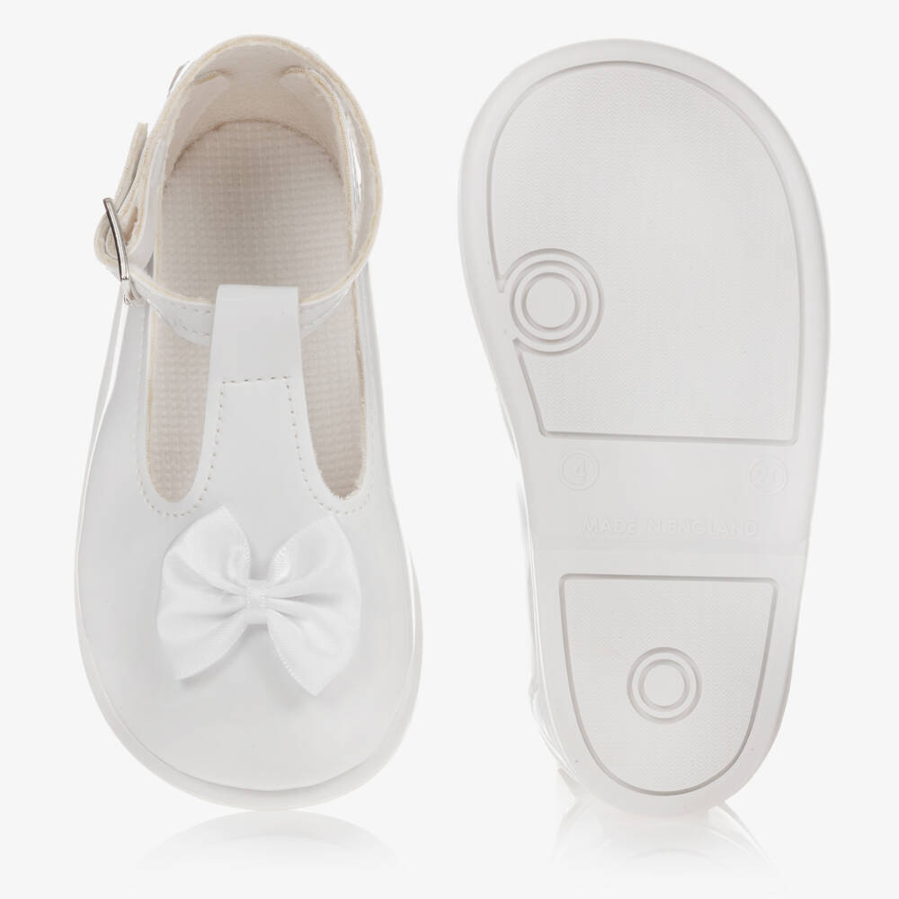 Early Days-White First-Walker Shoes | Childrensalon Outlet