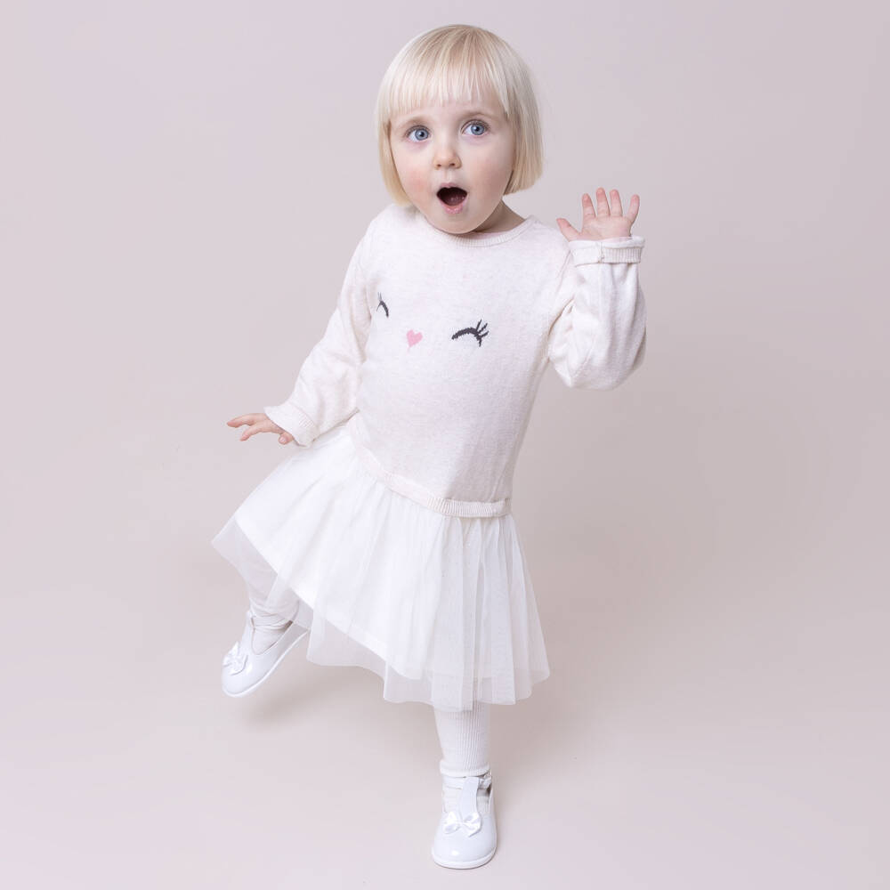 Early Days-White First-Walker Shoes | Childrensalon Outlet