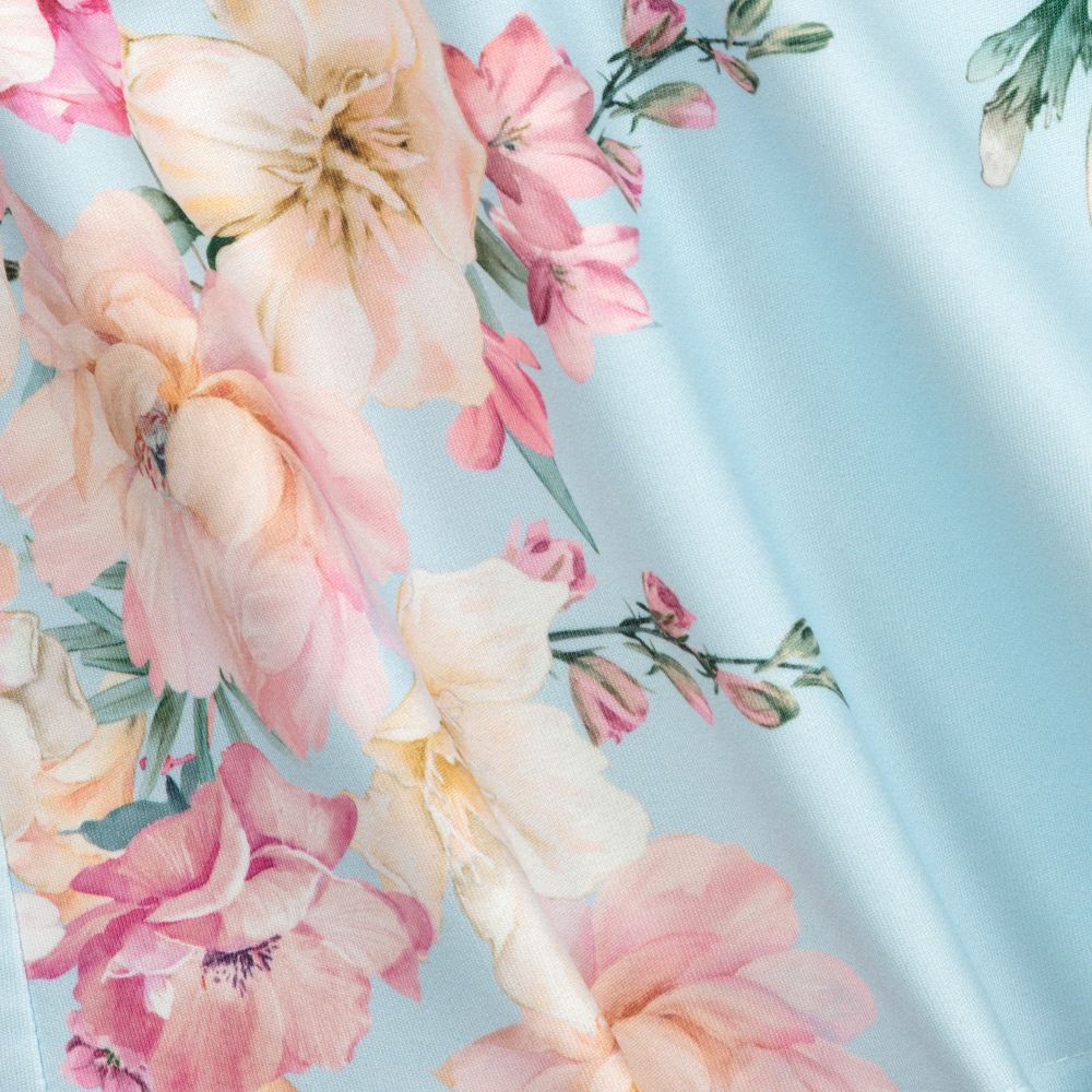 Eirene - Blue ☀ Pink Floral Dress ...