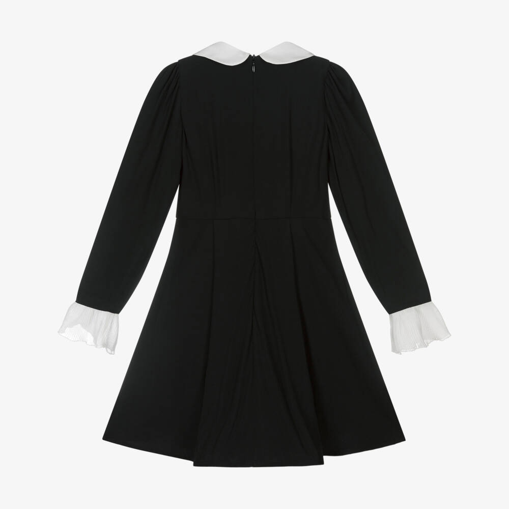 EIRENE-فستان أسود للبنات بياقة مكشكشة | Childrensalon Outlet