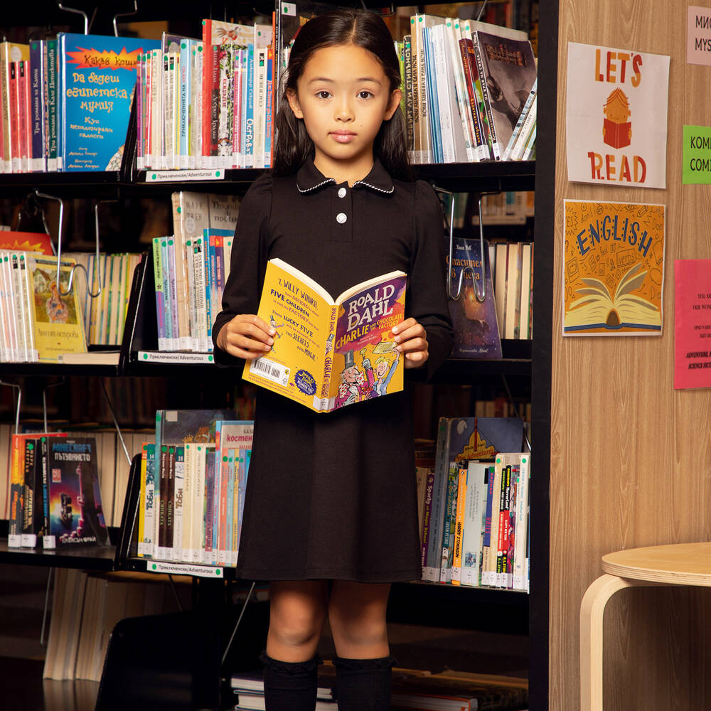 EIRENE-فستان جيرسي فيسكوز لون أسود | Childrensalon Outlet